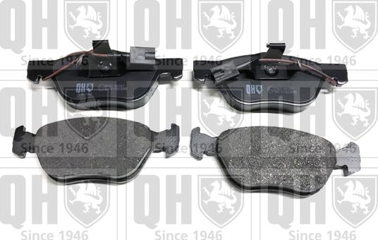 Quinton Hazell BP862 - Тормозные колодки, дисковые, комплект www.autospares.lv