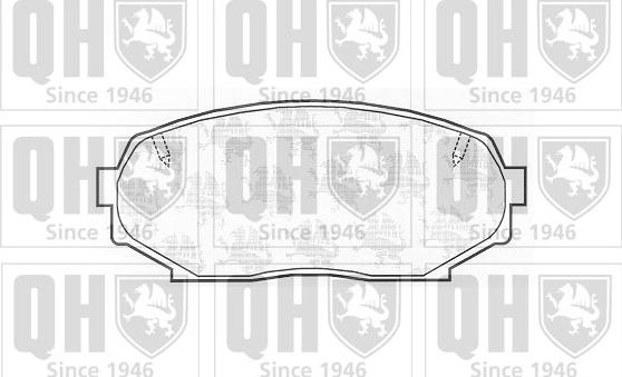 Quinton Hazell BP809 - Bremžu uzliku kompl., Disku bremzes www.autospares.lv