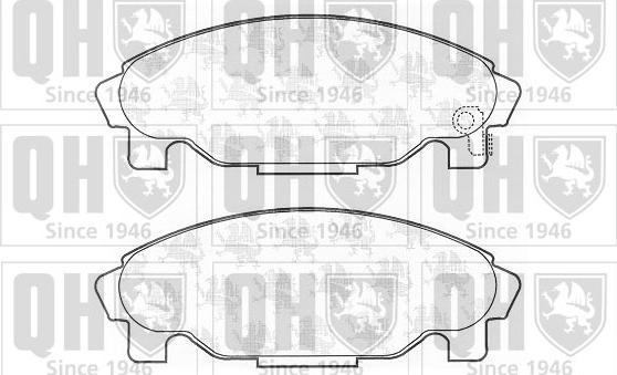 Quinton Hazell BP806 - Bremžu uzliku kompl., Disku bremzes www.autospares.lv