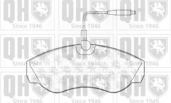 Quinton Hazell BP811 - Brake Pad Set, disc brake www.autospares.lv