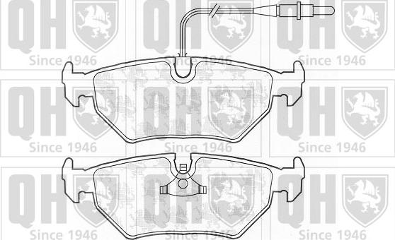 Quinton Hazell BP813 - Brake Pad Set, disc brake www.autospares.lv