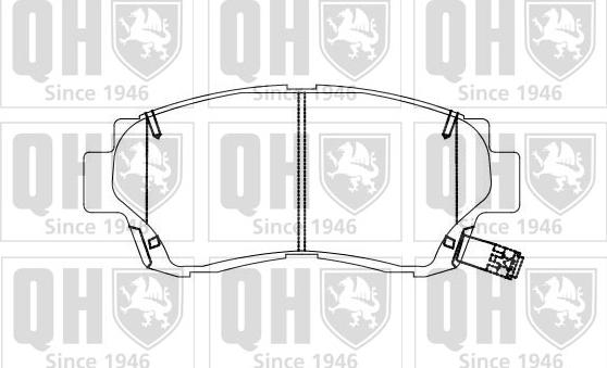 Quinton Hazell BP884 - Brake Pad Set, disc brake www.autospares.lv