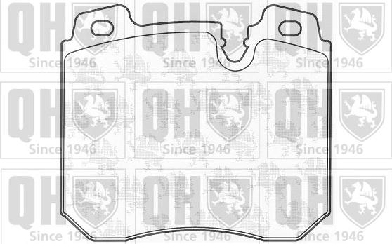 Quinton Hazell BP885 - Bremžu uzliku kompl., Disku bremzes www.autospares.lv