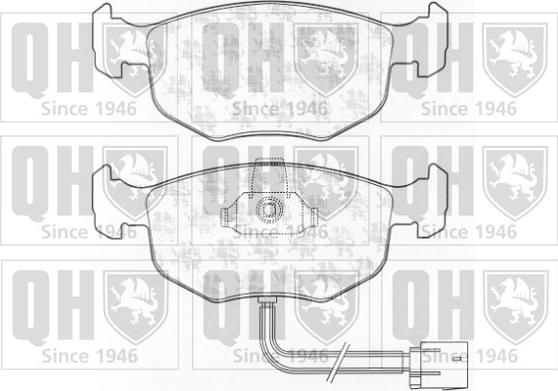 Quinton Hazell BP834 - Bremžu uzliku kompl., Disku bremzes autospares.lv