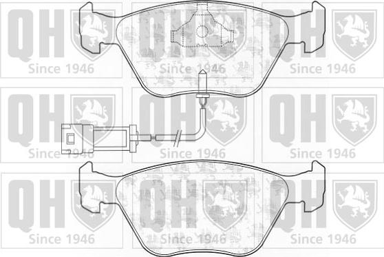 Quinton Hazell BP835 - Bremžu uzliku kompl., Disku bremzes www.autospares.lv