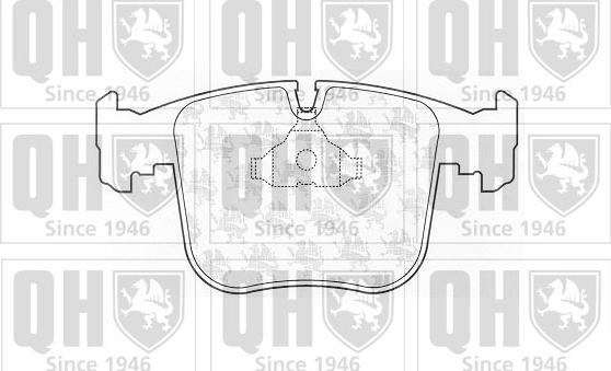 Quinton Hazell BP826 - Brake Pad Set, disc brake www.autospares.lv