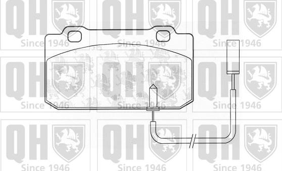 Quinton Hazell BP821 - Bremžu uzliku kompl., Disku bremzes www.autospares.lv