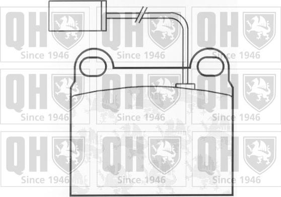 Quinton Hazell BP823 - Brake Pad Set, disc brake www.autospares.lv