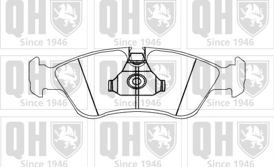 Quinton Hazell BP874 - Тормозные колодки, дисковые, комплект www.autospares.lv