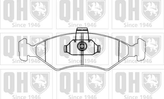 Quinton Hazell BP876 - Bremžu uzliku kompl., Disku bremzes www.autospares.lv