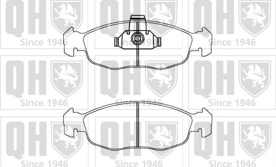 Quinton Hazell BP871 - Brake Pad Set, disc brake www.autospares.lv