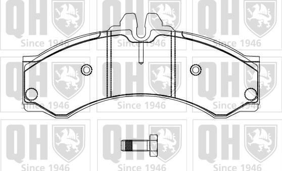 Quinton Hazell BP878 - Bremžu uzliku kompl., Disku bremzes www.autospares.lv