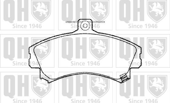 Quinton Hazell BP877 - Brake Pad Set, disc brake www.autospares.lv