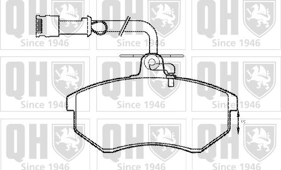 Quinton Hazell BP399 - Brake Pad Set, disc brake www.autospares.lv