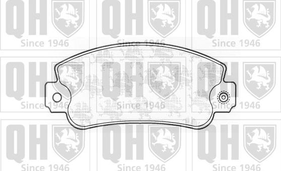 Quinton Hazell BP344 - Brake Pad Set, disc brake www.autospares.lv