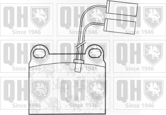 Quinton Hazell BP346 - Brake Pad Set, disc brake www.autospares.lv