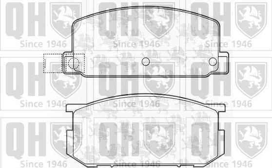 Quinton Hazell BP341 - Brake Pad Set, disc brake www.autospares.lv