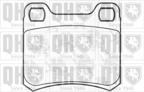 Quinton Hazell BP342 - Brake Pad Set, disc brake www.autospares.lv