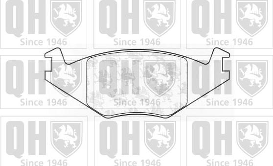 Quinton Hazell BP359 - Brake Pad Set, disc brake www.autospares.lv