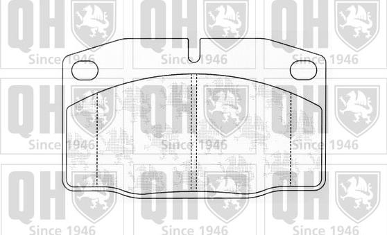 Quinton Hazell BP356 - Тормозные колодки, дисковые, комплект www.autospares.lv