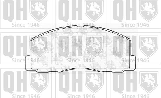 Quinton Hazell BP352 - Тормозные колодки, дисковые, комплект www.autospares.lv