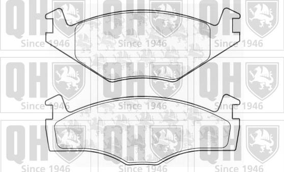 Quinton Hazell BP360 - Brake Pad Set, disc brake www.autospares.lv