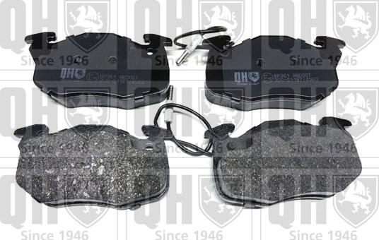 Quinton Hazell BP361 - Brake Pad Set, disc brake www.autospares.lv