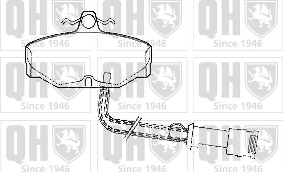 Quinton Hazell BP368 - Тормозные колодки, дисковые, комплект www.autospares.lv