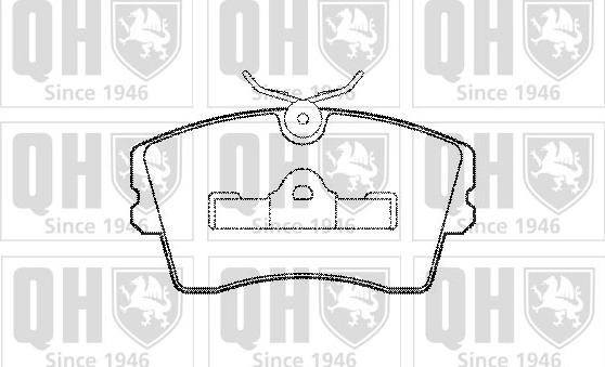 Quinton Hazell BP363 - Тормозные колодки, дисковые, комплект www.autospares.lv