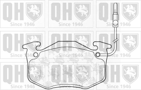 Quinton Hazell BP310 - Bremžu uzliku kompl., Disku bremzes www.autospares.lv