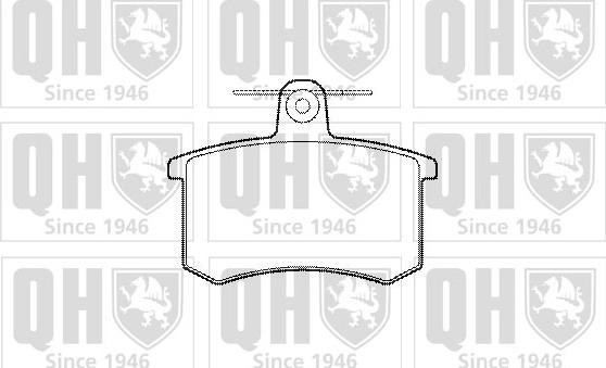 Quinton Hazell BP318 - Brake Pad Set, disc brake www.autospares.lv