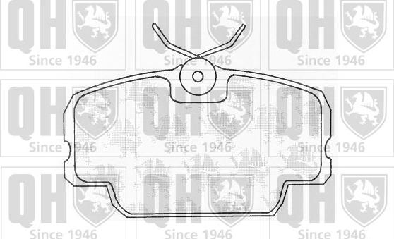 Quinton Hazell BP331 - Brake Pad Set, disc brake www.autospares.lv