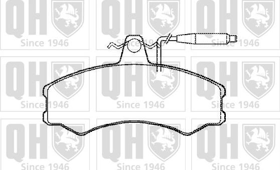 Quinton Hazell BP326 - Тормозные колодки, дисковые, комплект www.autospares.lv