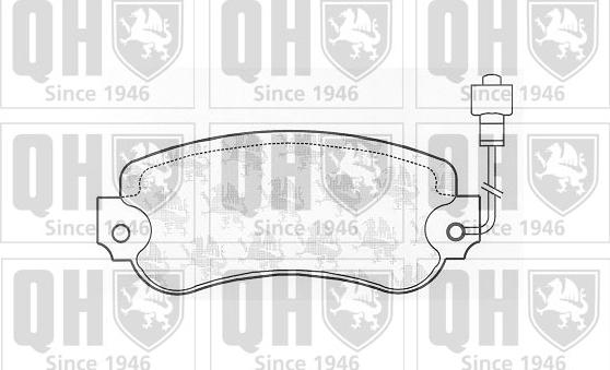 Quinton Hazell BP321 - Bremžu uzliku kompl., Disku bremzes www.autospares.lv