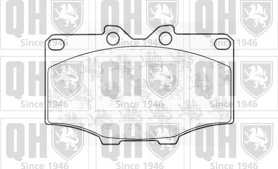 Quinton Hazell BP327 - Brake Pad Set, disc brake www.autospares.lv