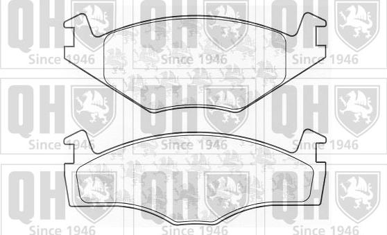 Quinton Hazell BP374 - Brake Pad Set, disc brake www.autospares.lv