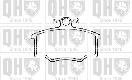 Quinton Hazell BP370 - Brake Pad Set, disc brake www.autospares.lv