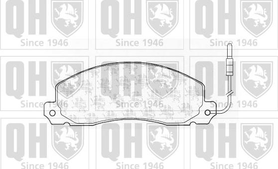 Quinton Hazell BP371 - Тормозные колодки, дисковые, комплект www.autospares.lv