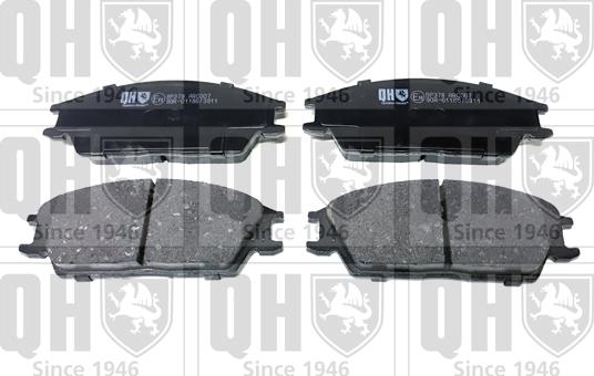 Quinton Hazell BP378 - Brake Pad Set, disc brake www.autospares.lv