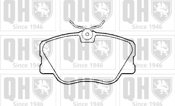 Quinton Hazell BP372 - Тормозные колодки, дисковые, комплект www.autospares.lv