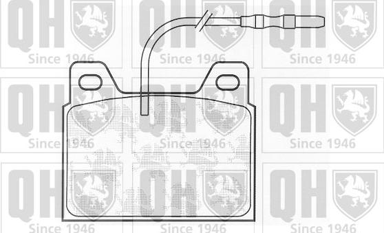 Quinton Hazell BP296 - Bremžu uzliku kompl., Disku bremzes www.autospares.lv