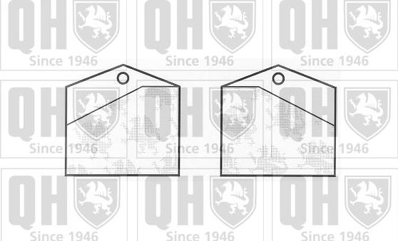 Quinton Hazell BP250 - Bremžu uzliku kompl., Disku bremzes www.autospares.lv