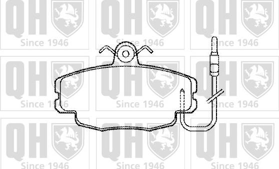 Quinton Hazell BP200 - Bremžu uzliku kompl., Disku bremzes www.autospares.lv