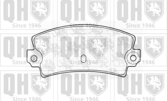 Quinton Hazell BP208 - Brake Pad Set, disc brake www.autospares.lv