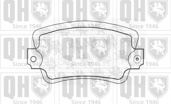 Quinton Hazell BP203 - Тормозные колодки, дисковые, комплект www.autospares.lv