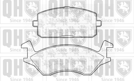 Quinton Hazell BP214 - Brake Pad Set, disc brake www.autospares.lv