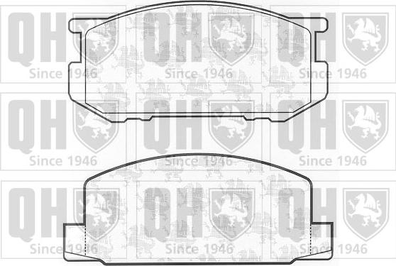 Quinton Hazell BP212 - Brake Pad Set, disc brake www.autospares.lv