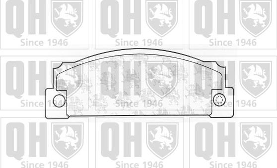 Quinton Hazell BP217 - Тормозные колодки, дисковые, комплект www.autospares.lv