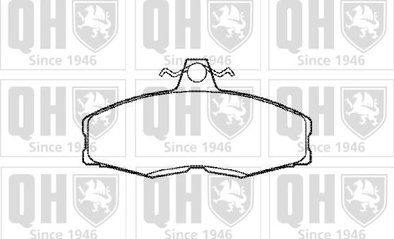 Quinton Hazell BP234 - Brake Pad Set, disc brake www.autospares.lv