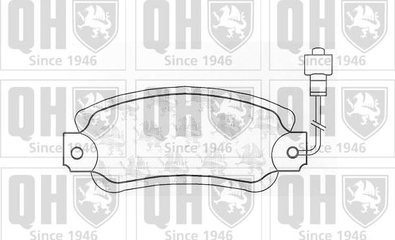 Quinton Hazell BP236 - Bremžu uzliku kompl., Disku bremzes www.autospares.lv